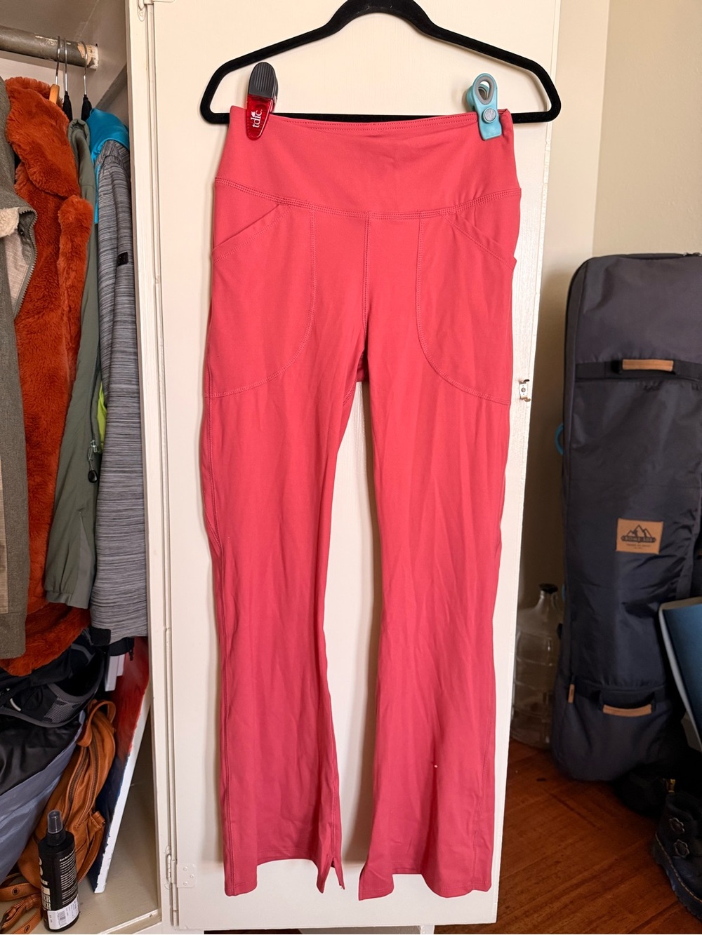 Wink Coral-Red Women's Active Scrub Pants (stretchy)